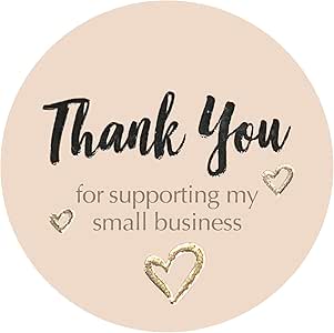 thank you for supporting our small business stickers