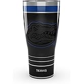 Tervis Traveler Florida Gators - Night Game Triple Insulated Tumbler Travel Cup Keeps Drinks Cold & Hot, 30oz, Stainless Steel