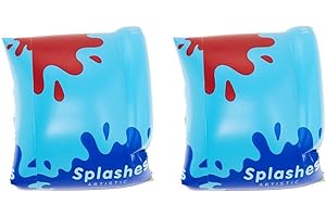 Arm Floaties for Adults and Kids - Splash-Ink Artistic Pool Arm Floats Armbands Inflatable Swim Floaties PVC Arm Floaty for A