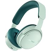 Bose QuietComfort Headphones (2nd Gen) - Wireless Headphones, Active Over Ear Noise Cancelling and Mic, Immersive Audio, USB-C Charging and Lossless Audio, Up to 24 Hours of Play time, Dewdrop Mint
