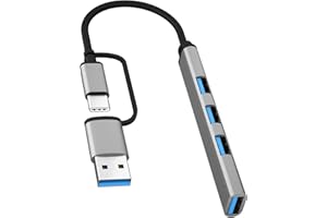 SGIN 5V/3A USB Splitter, 4 Port USB 3.0 Hub, USB C to USB Splitter, USB C Hub for Laptop, MacBook, Chromebook, PC, Flash Drive