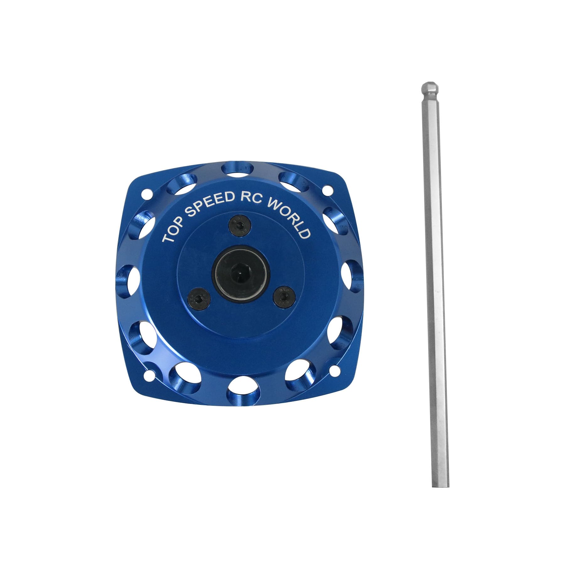 smTSRC CNC Aluminium RC Electric Rotor Starter for 23-30.5CC Engines 1/5 HPI Rovan BAJA LOSI RC Car Parts (Blue)