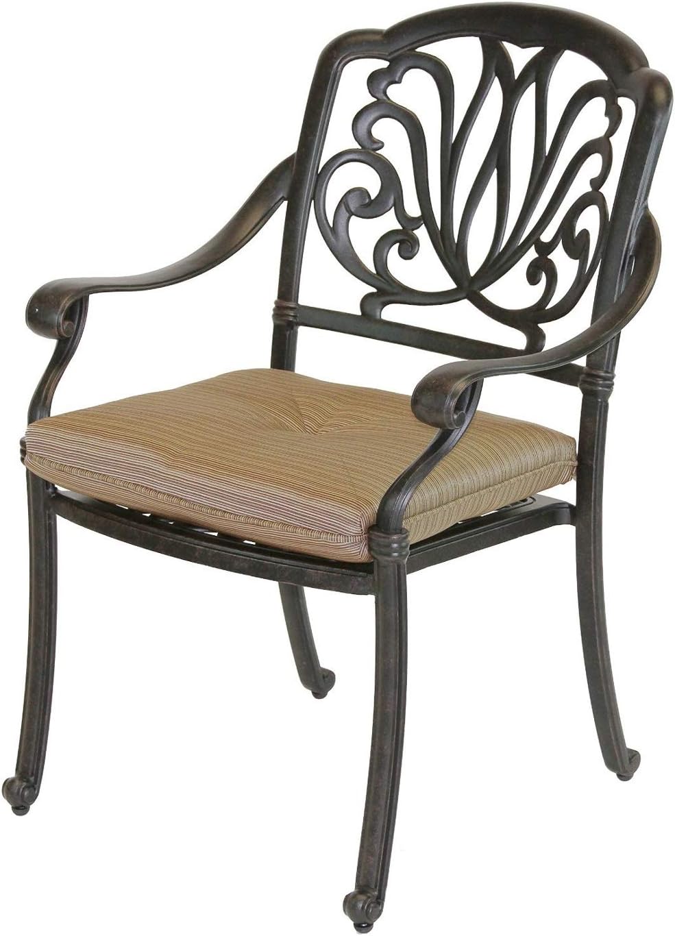 clearance patio cushion sets on Amazon Com Sunvuepatio 5 Pc Patio Dining Set Elisabeth Cast Aluminum Chairs 48 Inch Round Outdoor Table Garden Outdoor