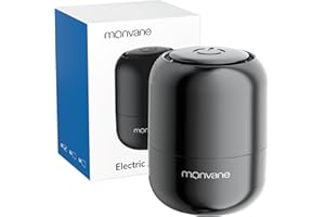 MONVANE Electric Pump for Vacuum Storage Bags, 5000PA Portable Travel Vacuum Pump for Storage Bags, Space Saver Vacuum Storage Bag Pump for Compression Clothing, Blanket, Luggage