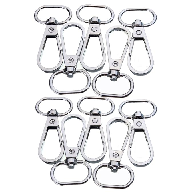 Anillas Giratorias 50 Piezas Mosquetón Ovalado Llaveros Giratorio Mosquetones Para Hebillas De Cinturón Bolso De 360 Grados DIY Manualidades Hacer Bolsos Mano Bandoleras