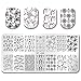 BORN PRETTY 7Pcs Nail Art Stamping Template Flower Fruit Summer manicuring Print DIY Image Plate with Stamper Kit