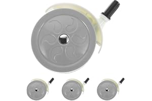 Milisten 4pcs Baby Walker Spare Wheels - 3.81x2.75'' Detachable Baby Stroller Wheels Replacement - Smooth Rolling Plastic Cas