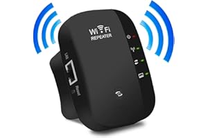 TUNAVES WiFi Extender, Wireless Signal Repeater Booster Up to 8000 sq.ft and 50 Devices, WiFi Range Extender, 1-Tap Setup, Alexa Compatible N300