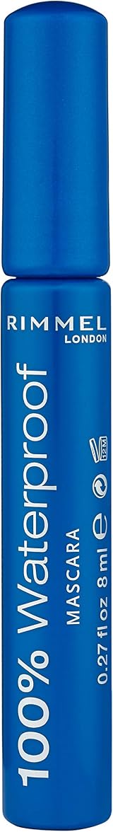 Rimmel London 100% Waterproof Mascara Brown Black 8ml view 2