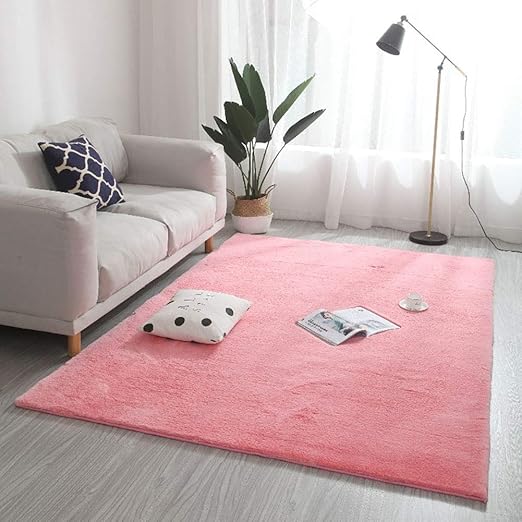 CHAOYUE Wohnzimmer Teppich Modern,Flauschiger, 120x160cm Rutschfester