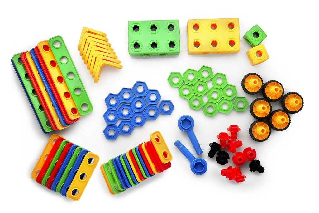 Play22 100Pc Building Blocks for Toddlers Stem Toys - Building Take Apart Toys for Boys and Girls Ages 3 4 5 6 7 8 9 10 - Educational Toys Set with Nice Storage Box