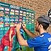 2019 Fantasy Football Draft Board Kit with Over 400 Player Labels Alphabetized by Position Plus Loser Sash and Yellow Penalty Flag (2019)