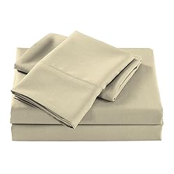 AIREOLUX Egyptian Cotton Sheets Set Full Size Lemon