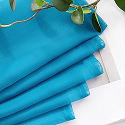 MIULEE Half Window Gauze Sheer Curtains Rod Pocket