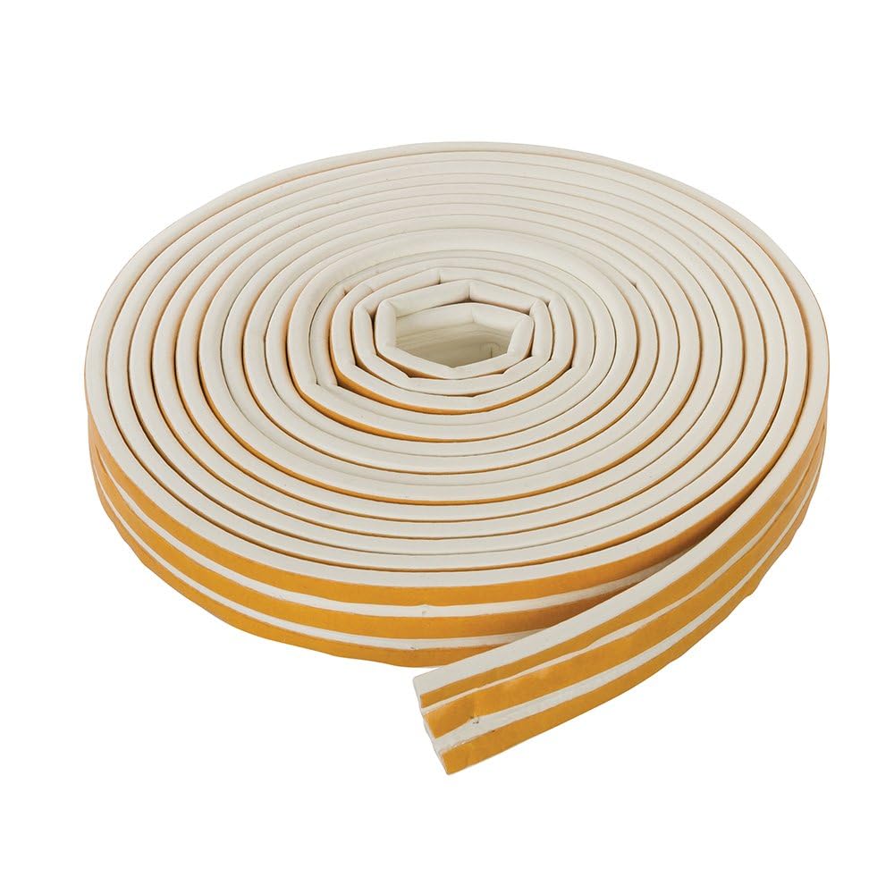 Fixman 531740 Self-Adhesive P-Profile Weather Strip 3 - 5 mm / 15m White