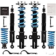 maXpeedingrods Coilover for Ford Mustang 2005-2014, 24 Levels Damper Adjustable Coilovers Suspension Kit Strut, Height Adjustable Shock Absorber Struts, T6 Upgraded Lowering Kits Blue