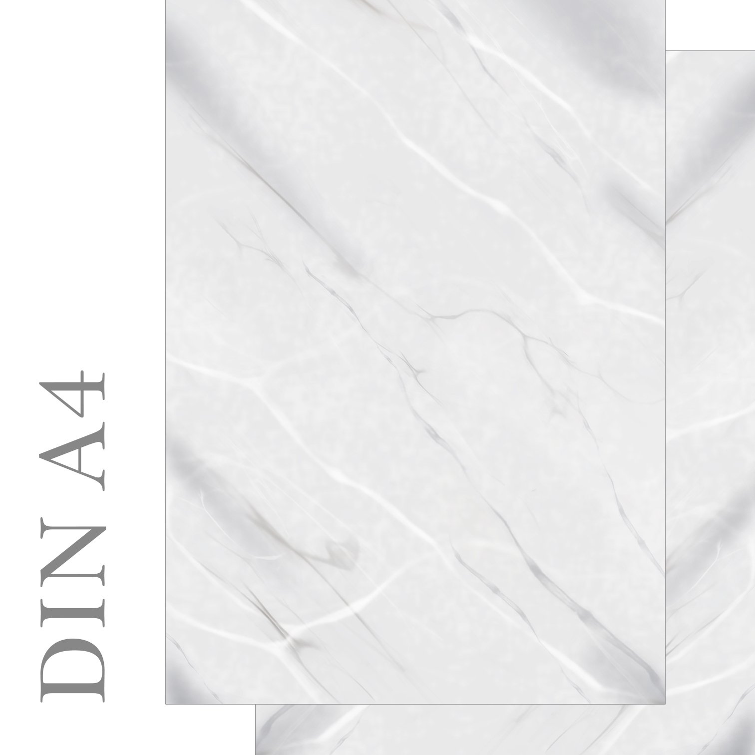 Writing Paper Marble Grey/White Design Paper Printed on Both Sides 50 Sheets DIN A4 90 g/m² 5492
