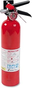Kidde 466227 ABC Pro Multi-Purpose Dry Chemical, Commerical and Industrial Fire Extinguisher, UL Rated 1-A, 10-B:C, Pack of 8
