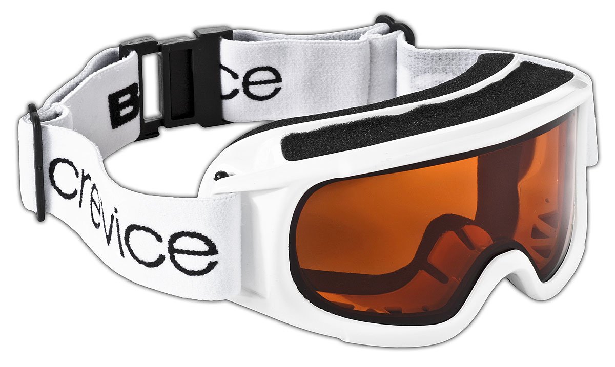 Black Crevice Women's Ski Goggles White white/orange Size:One Size