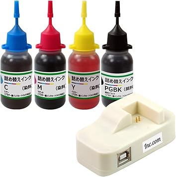 Amazon ブラザー用互換ボトルインク Icチップリセッターinc Com製 Lc3111 Lc3117 Lc3119 Lc3129専用 Pgbk C M Y ４色 リセッター１本セット 1年保証 国内梱包再検品 対応プリンター Dcp J973n Dcp J972n Dcp J5n Dcp J577n Dcp J572n Mfc J903n Mfc J6980cdw Mfc