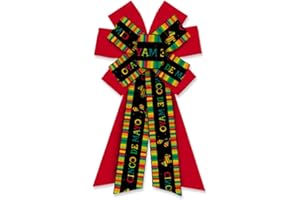 ON-AIRSTORE Cinco de Mayo Fiesta Wreath Bows Mexican Burlap Bows for Wreath, Mexican Fiesta Party Colourful Red Words Ribbon Bows Cinco de Mayo Decor Bows for Indoor Outdoor Decoration Wreath Ornament Supplies