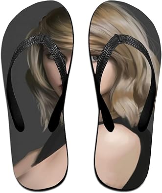 Amazon 性格の追求 若い男性用スリッパ 女性用スリッパ テイラースウィフトtaylor Swift 涼しく 快適で 独特の滑り止め溝デザイン 滑り止め滑り止め 家 外出 休暇 ビーチ 性格を追う シューズ バッグ