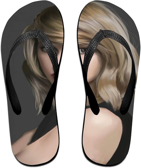 Amazon 性格の追求 若い男性用スリッパ 女性用スリッパ テイラースウィフトtaylor Swift 涼しく 快適で 独特の滑り止め溝デザイン 滑り止め滑り止め 家 外出 休暇 ビーチ 性格を追う シューズ バッグ