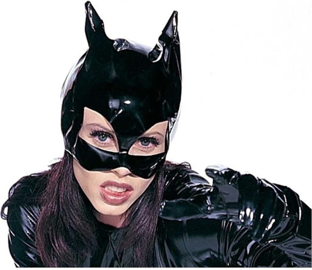 Adult Catwoman Vinyl Costume Mask Clothing