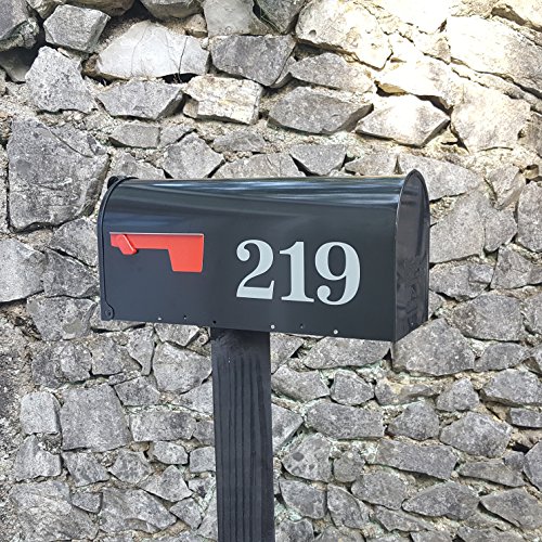 Classic Style Die Cut Vinyl Numbers (3 inch Metallic Silver Gray) - Thumbnail 4