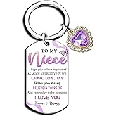 Valentines Day Gifts for Niece Gifts from Auntie Uncle To My Nieces Keychain Best Niece Ever Gifts for Nieces from Aunt Graduation Mothers Day Christmas Valentines Day Gift