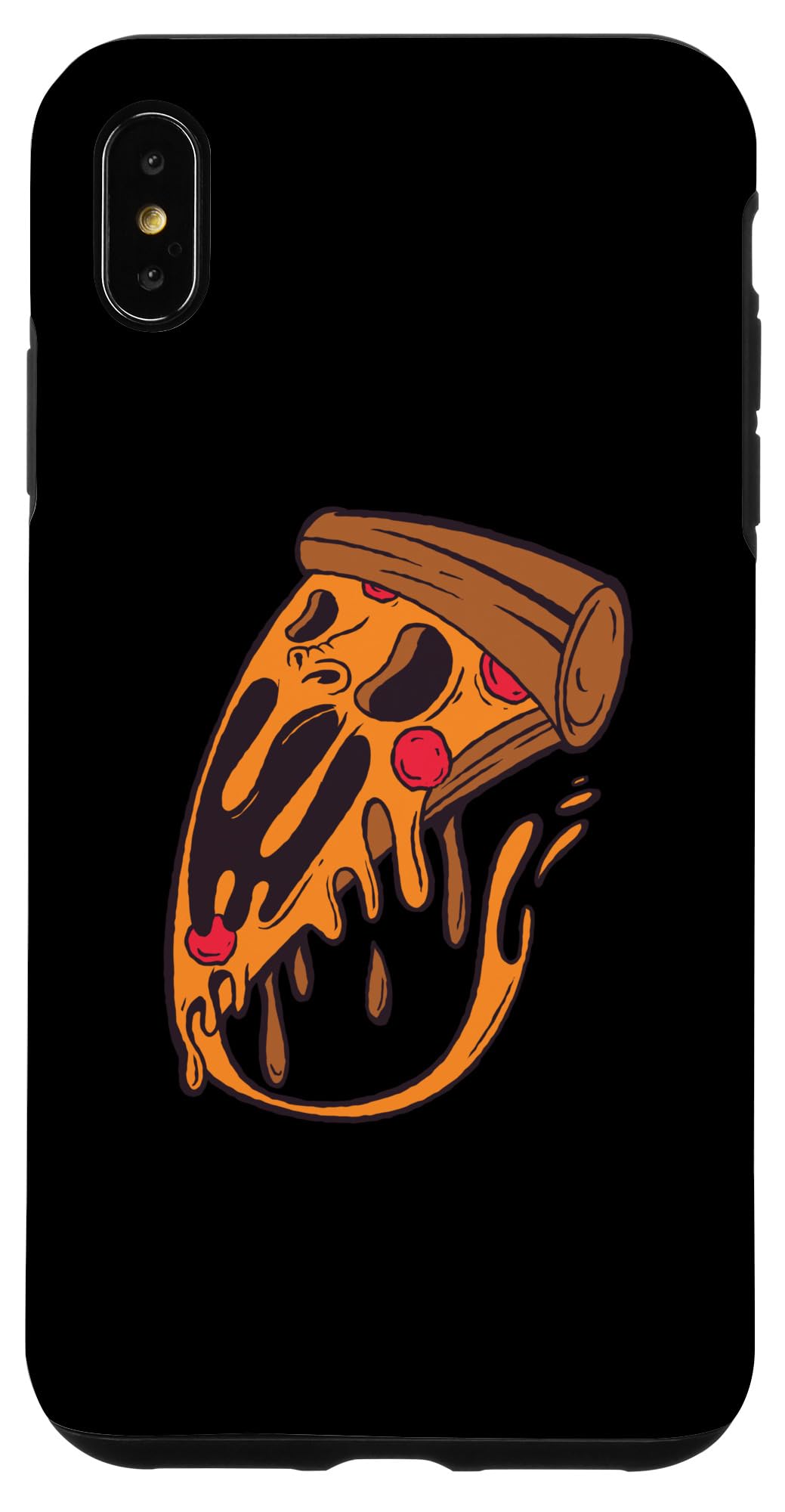 iPhone XS Max Scary Pizza - Funny Halloween Case