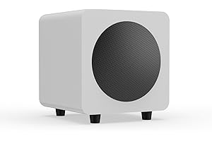 Kanto SUB6 Sealed Powered Subwoofer | 200W Peak Power | 6” Woofer | Quick & Accurate Bass | Ultra-Compact Design | Matte White
