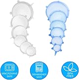 HZZXCH 12 Pcs Silicone Stretch Lids, 6 Sizes, Microwave Safe Food Covers view 3