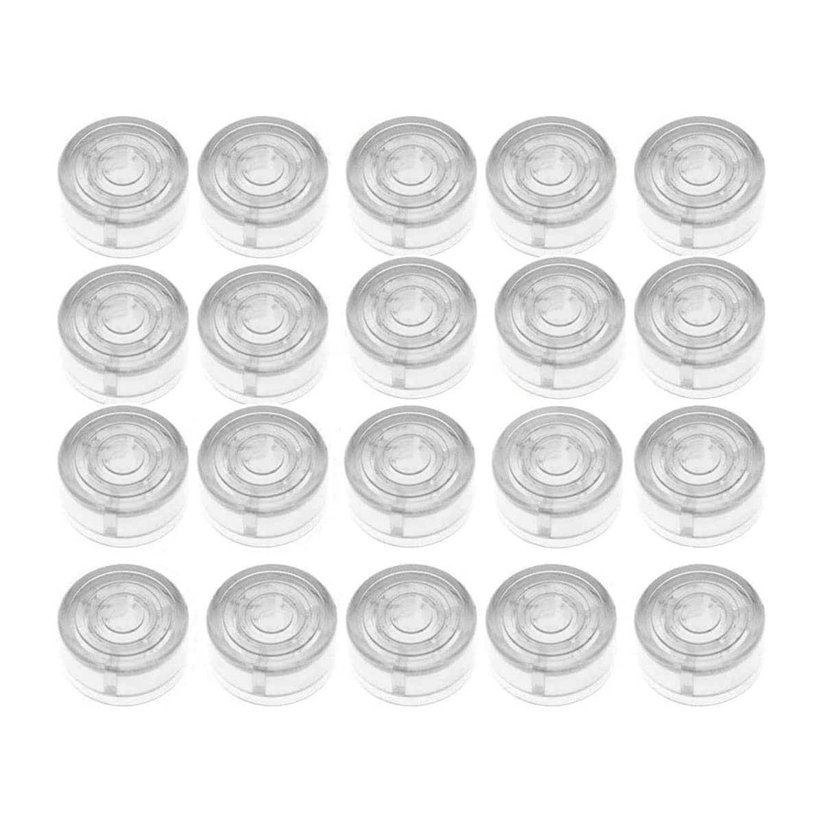 Cucioki 20PCS/Set Effect Pedal Protection Caps Effect Pedal Footswitch Cap Foot Nail Cap Protection Cap for Guitar Effect Pedal Protection Cap