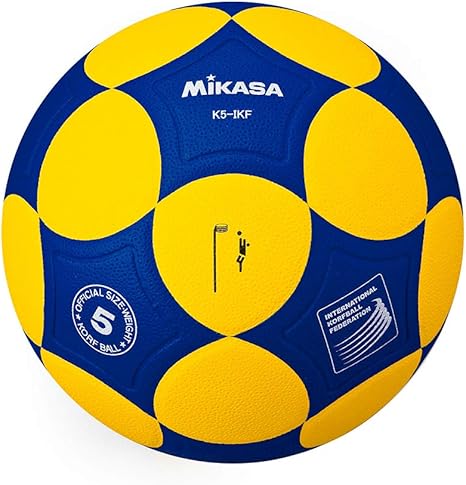 MIKASA Korfball K5-IKF - Pelota de Baloncesto, Color Amarillo/Azul ...