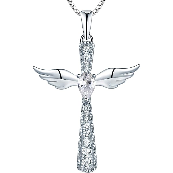 925 Sterling Silver Guardian Angel Charm Pendant - Two-Sided Design