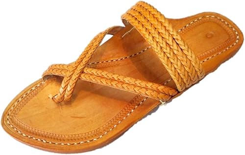 leather chappals for mens amazon