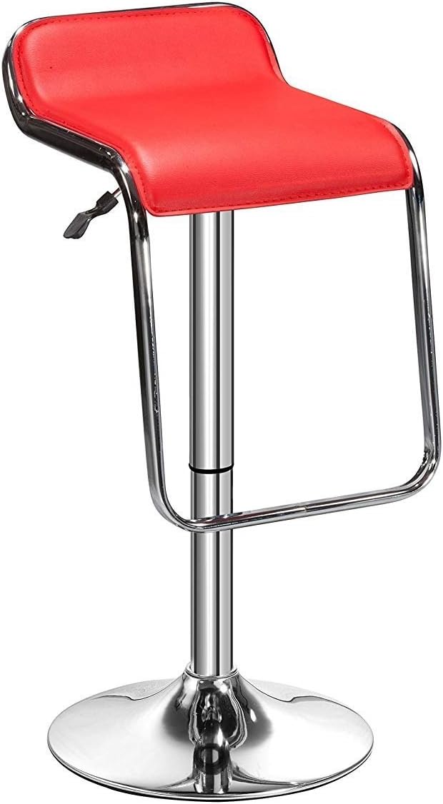 MBTC Airtel Kitchen Cafeteria Bar Stool Chair in Red