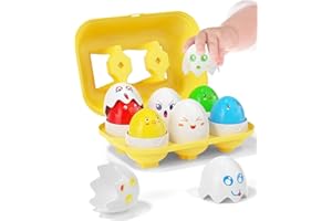 Yetonamr Easter Egg Toys for 1 2 3 Years Old Babies Boys Girls Kids, Toddler Easter Basket Stuffers Prefilled Easter Eggs with Toys Inside Filled Infant Montessori Toys Gift Ages 1-3, 2-4, 3-5