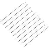 uxcell 50Pcs Straw Cleaner Brush, 8 Inch Nylon Tube Pipe Cleaners, Stainless Steel Long Straw Brush for Drinking Straw, Bottle, Tube, Cup, Clear