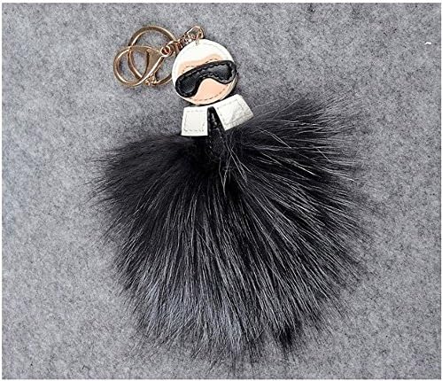 Quality Real Fox fur keychain charm for car or purses