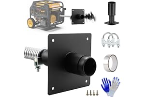 LCGP Generator Exhaust Extension Silencer Kit Reduce Noise by 50% with Mounting Plate and Adapter Universal Fit for Firman H07552 Wh03242 T07571/3 and Honda EU6500/7000is