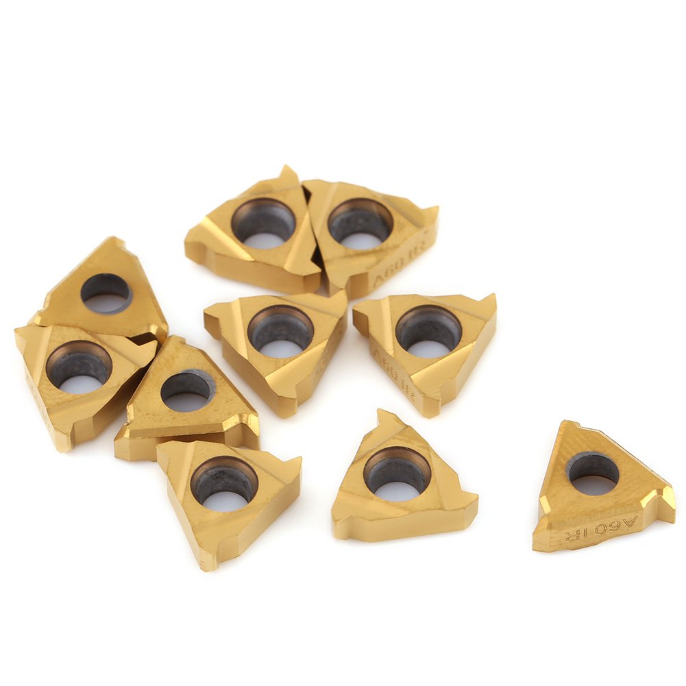 Cnc Carbide Inserts 10pcs A60 Lathe Turning Tools Accessories Milling Cutters With Storage Box