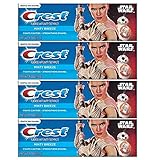 Crest Pro Health Junior Star Wars Children's Fluoride Anticavity Toothpaste Minty Breeze 4.2 oz,119 gr (Pack of 4)
