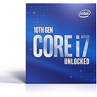 Intel Core i7-10700K Desktop Processor 8 Cores up to 5.1 GHz Unlocked  LGA1200 (Intel 400 Series Chipset) 125W (BX8070110700K)