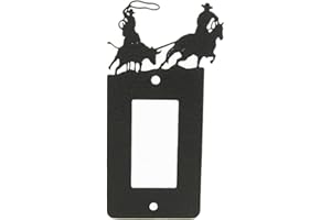 Innovative Fabricators, Inc. Team Roping GFI Rocker Light Switch Plate Cover