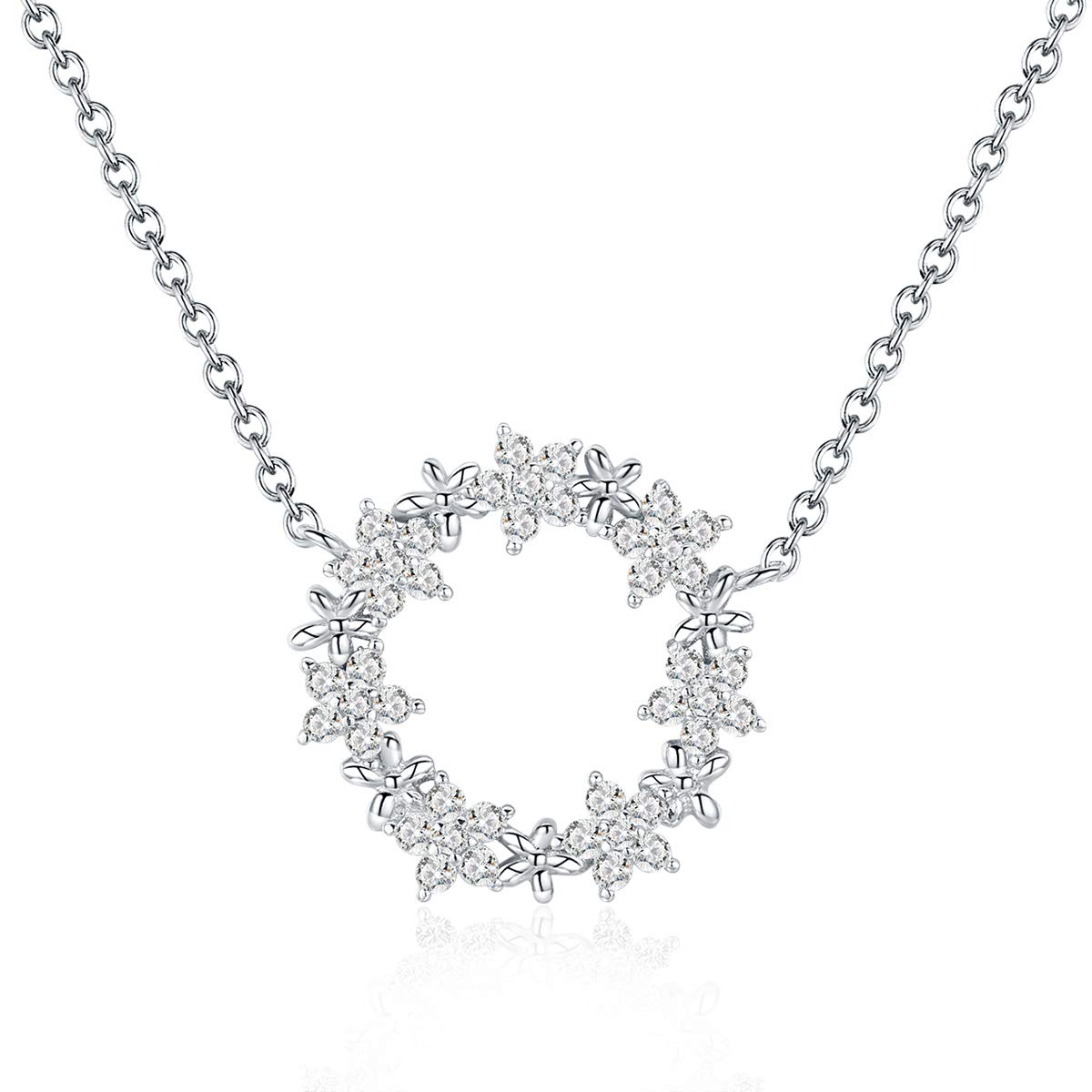 LaMenars Dazzling Starry Women's Fashion Necklaces 925 Sterling Silver With Gift Box