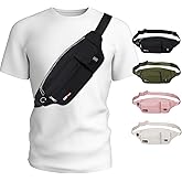 MAXTOP Large Fanny Packs for Women Men Sports Belt Bag with Adjustable Strap Travel Essentials for Walking Running Hiking Cycling Easy Carry All Phones