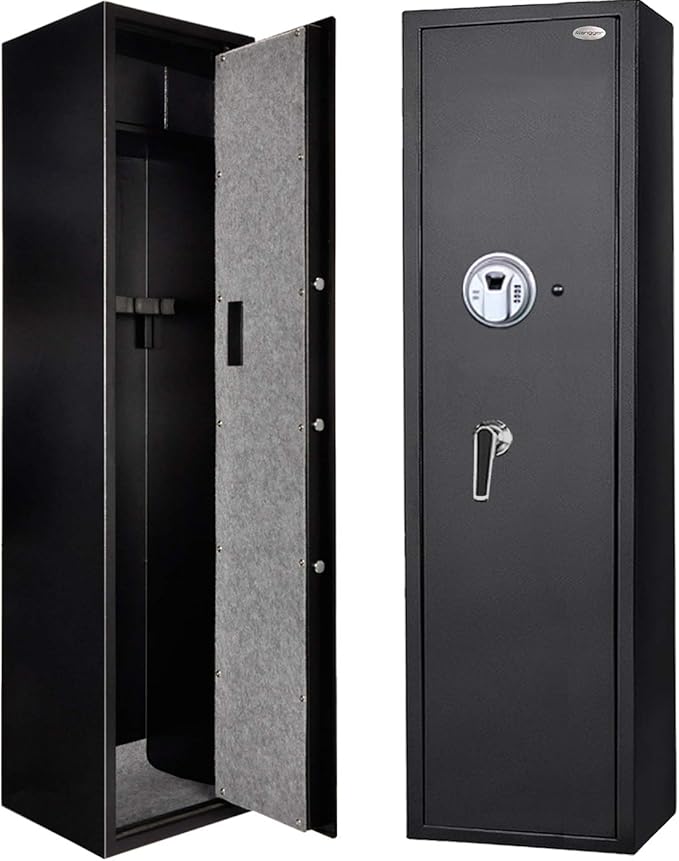 Langger Quick Access Biometric Rifle Safe Large Gun Safe
