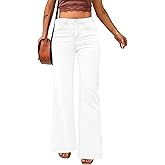 luvamia Wide Leg Jeans for Women High Waist Stretchy Classic Baggy Flare Jeans Denim Pants for Women